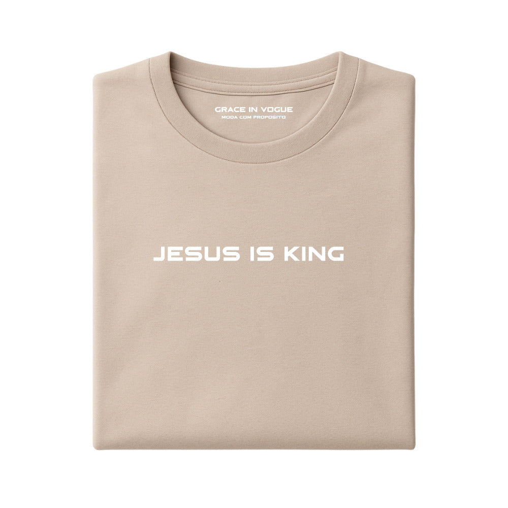 Camiseta Masculina Jesus is King