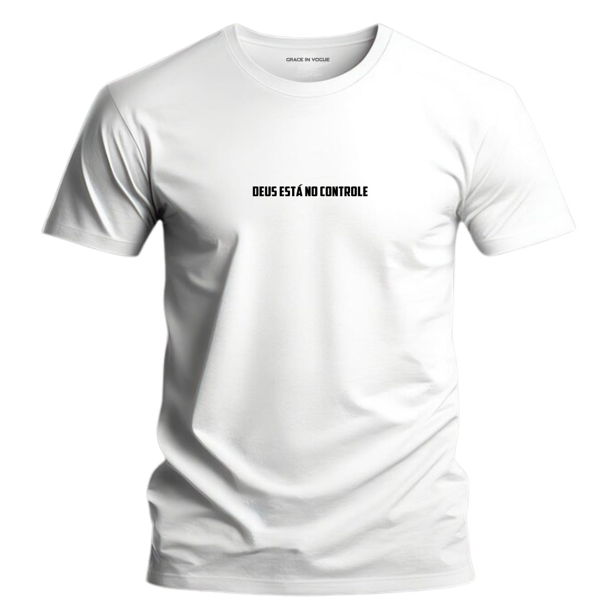 Camiseta Masculina Deus está no Controle