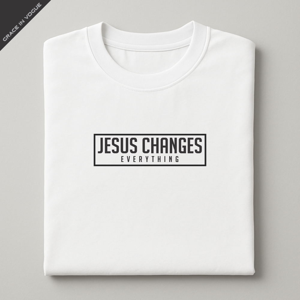 Camiseta Masculina Jesus Changes Everything