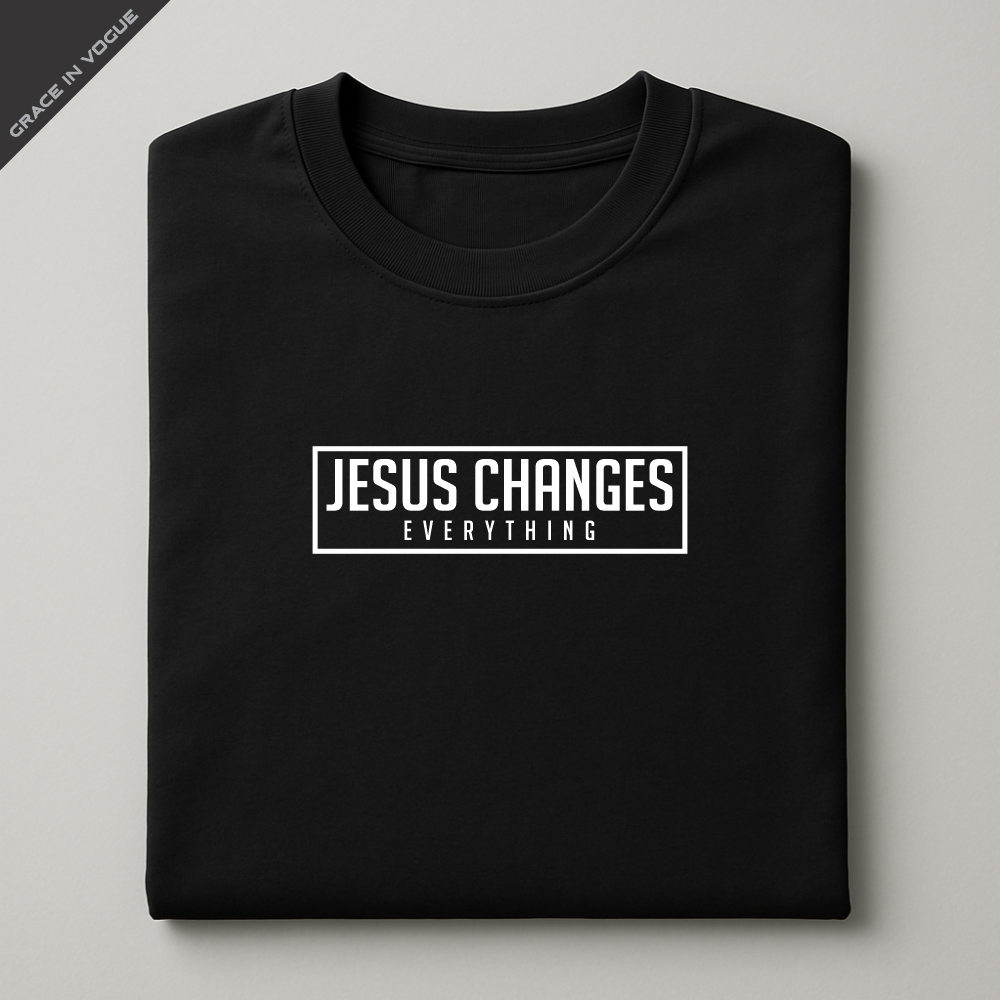 Camiseta Masculina Jesus Changes Everything