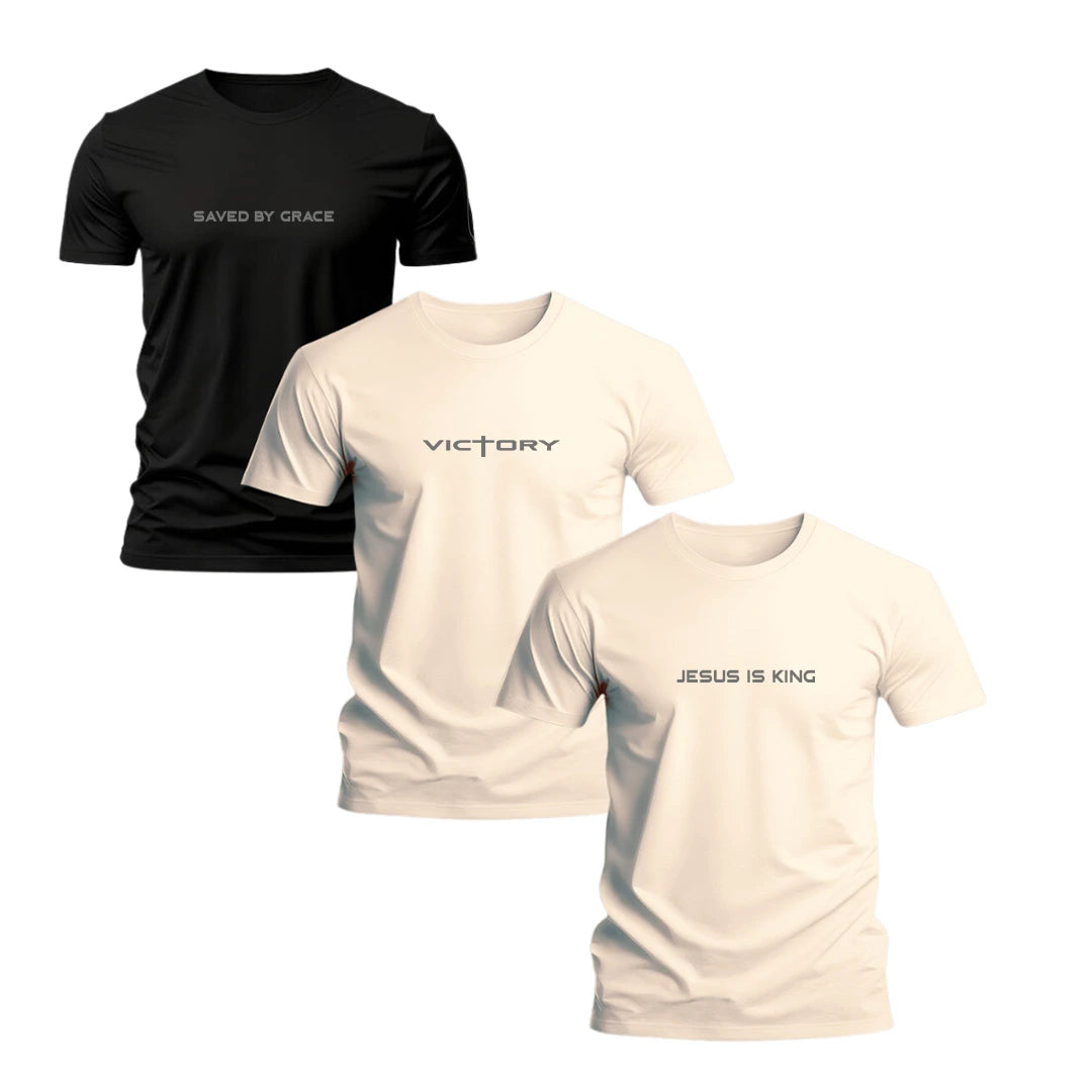 Kit 3 Camisetas Masculina Grace In Vogue