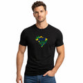 Camiseta Masculina Jesus is King Brasil