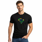 Camiseta Masculina Jesus is King Brasil
