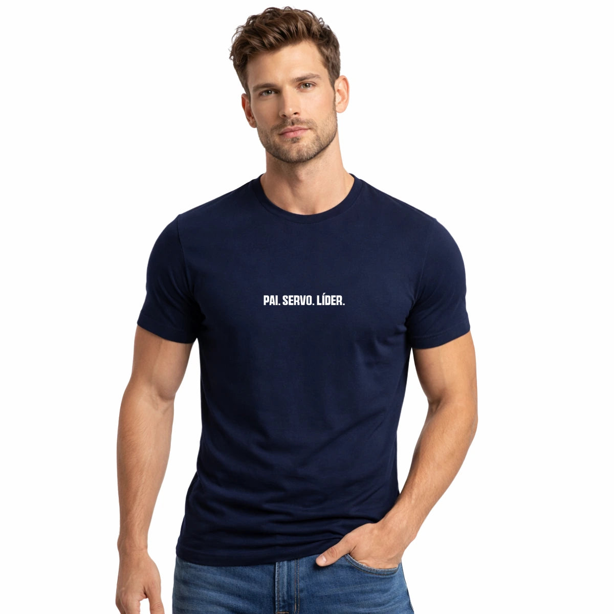 Camiseta dia dos pais azul marinho