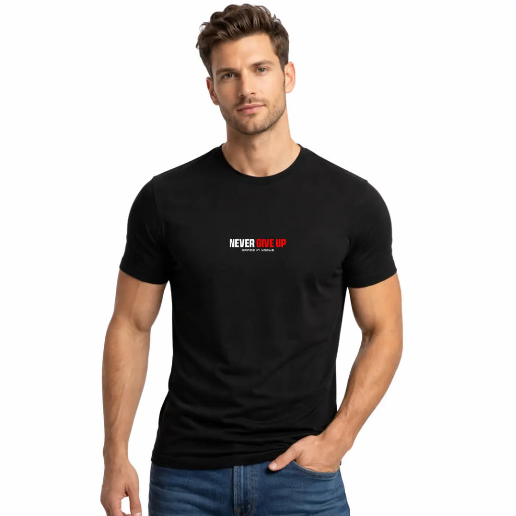 Camiseta Masculina Crista Never Give Up