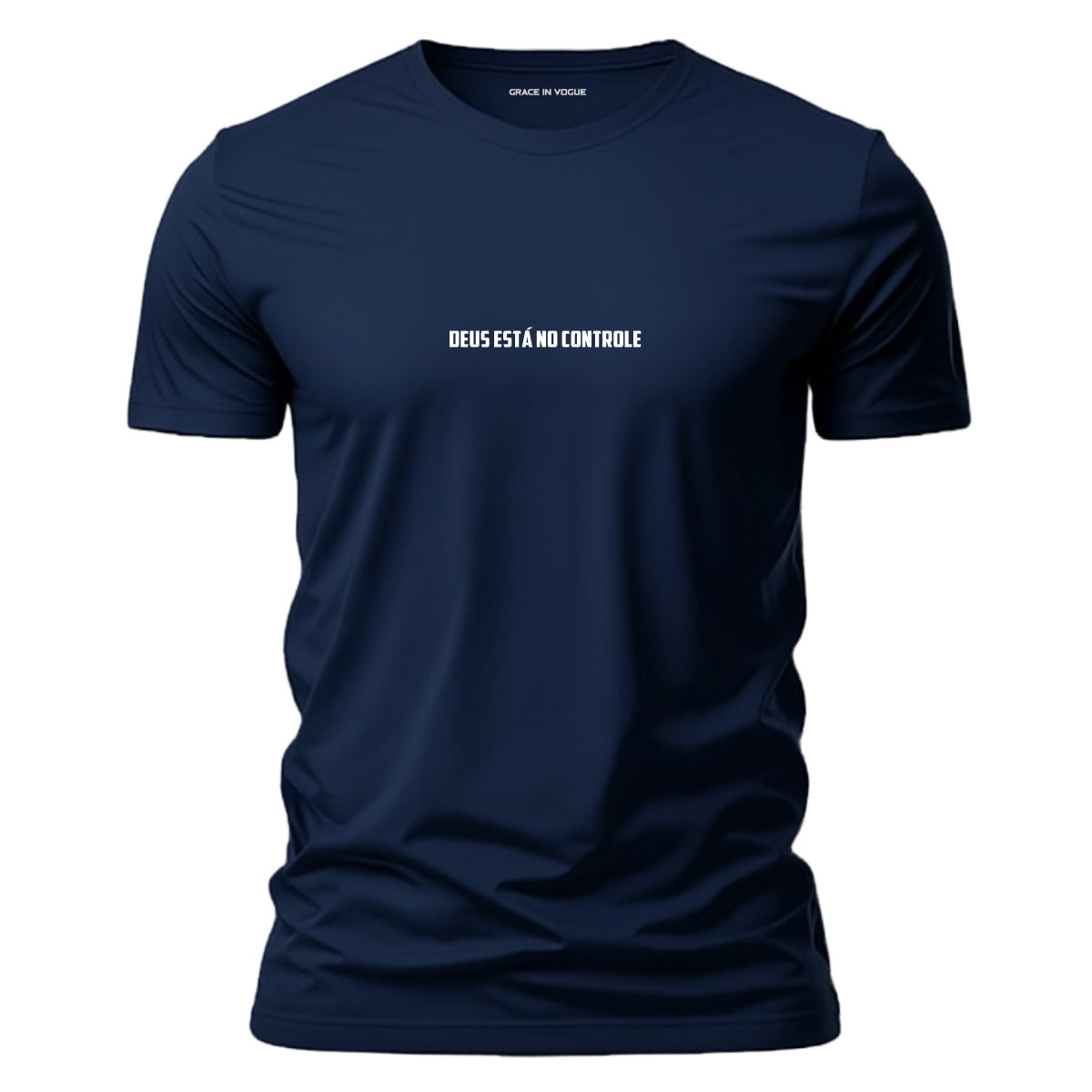 Camiseta Masculina Deus está no Controle