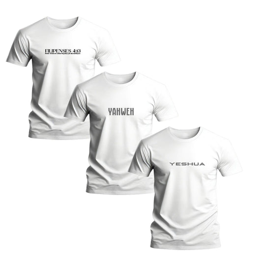 Kit 3 Camisetas Masculina Grace In Vogue