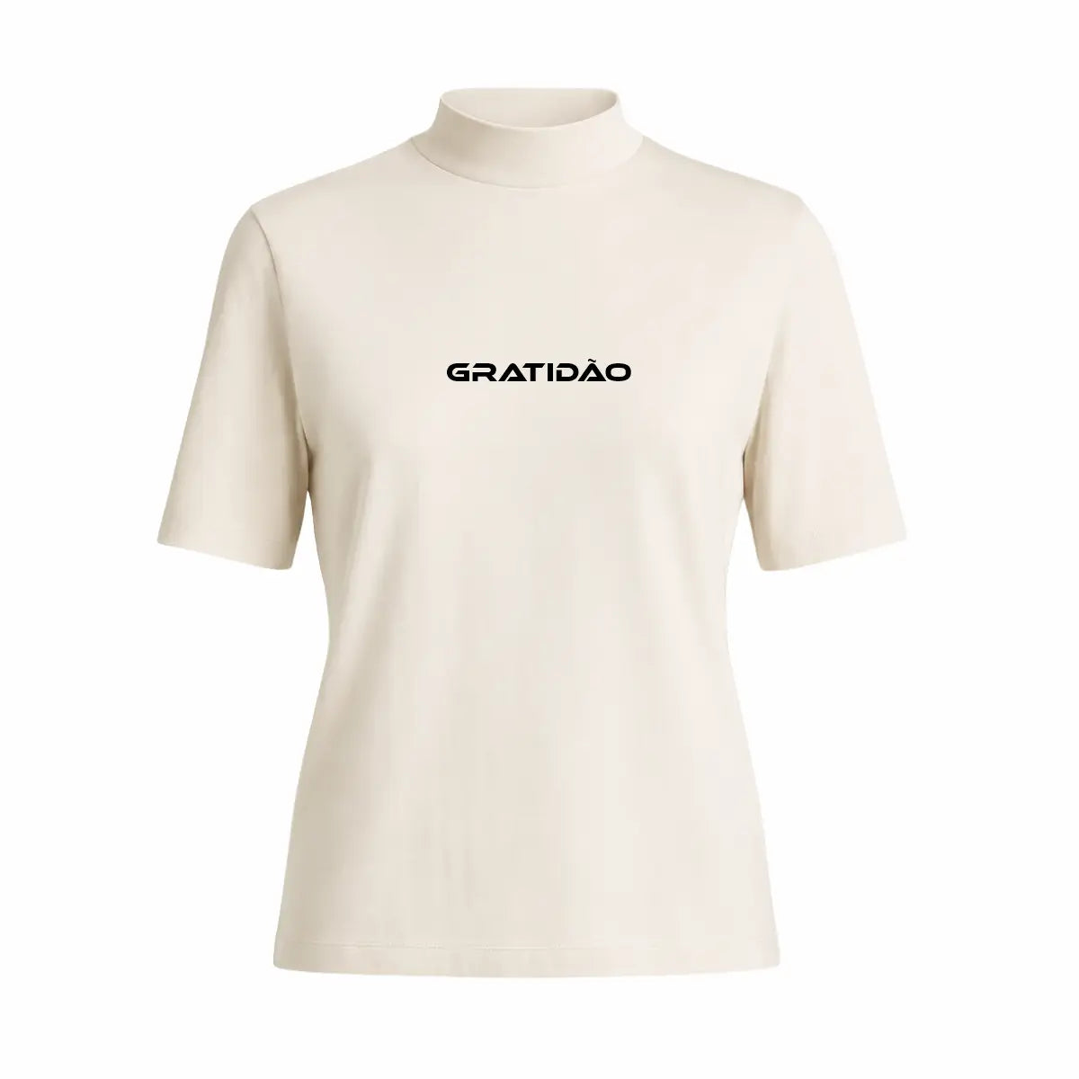 camiseta Gratidao Feminina Evangelica Offwhite