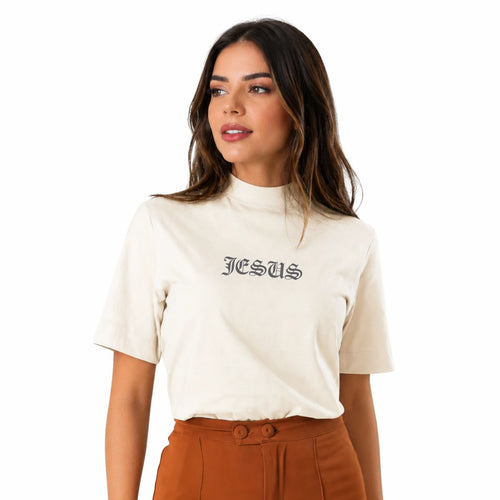 Camiseta Feminina com nome Jesus ! camisetas crista Jesus Grace in Vogue