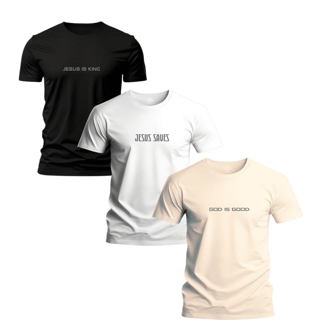 Kit 3 Camisetas Masculina Grace In Vogue