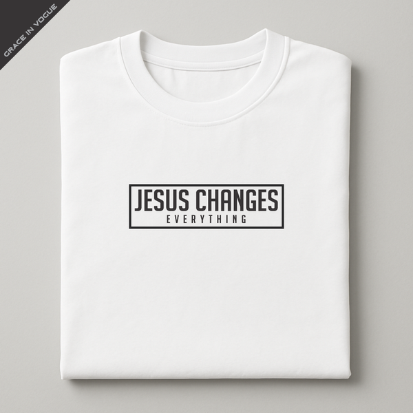 Camiseta Masculina Jesus Changes Everything