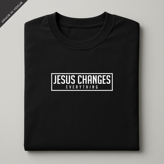 Camiseta Masculina Jesus Changes Everything