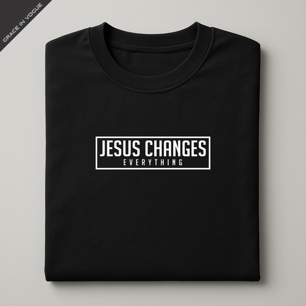 Camiseta Masculina Jesus Changes Everything