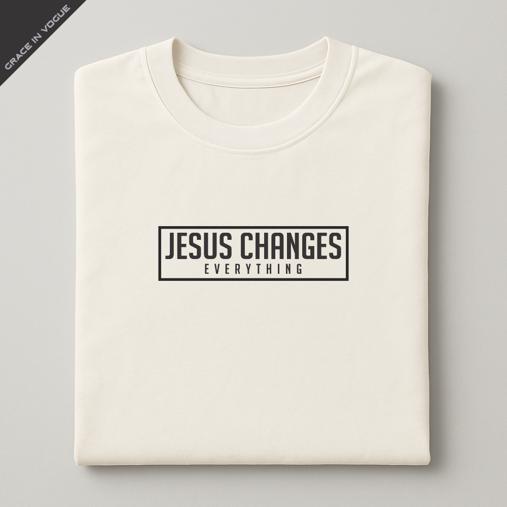 Camiseta Masculina Jesus Changes Everything