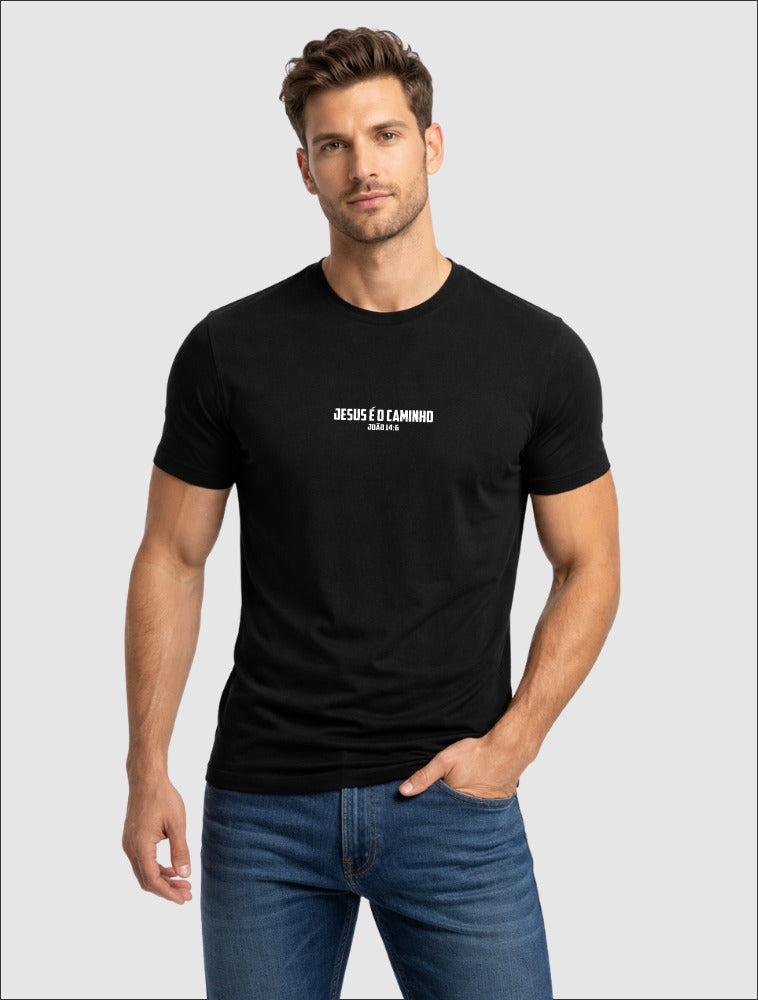 Camiseta Masculina Jesus é o Caminho