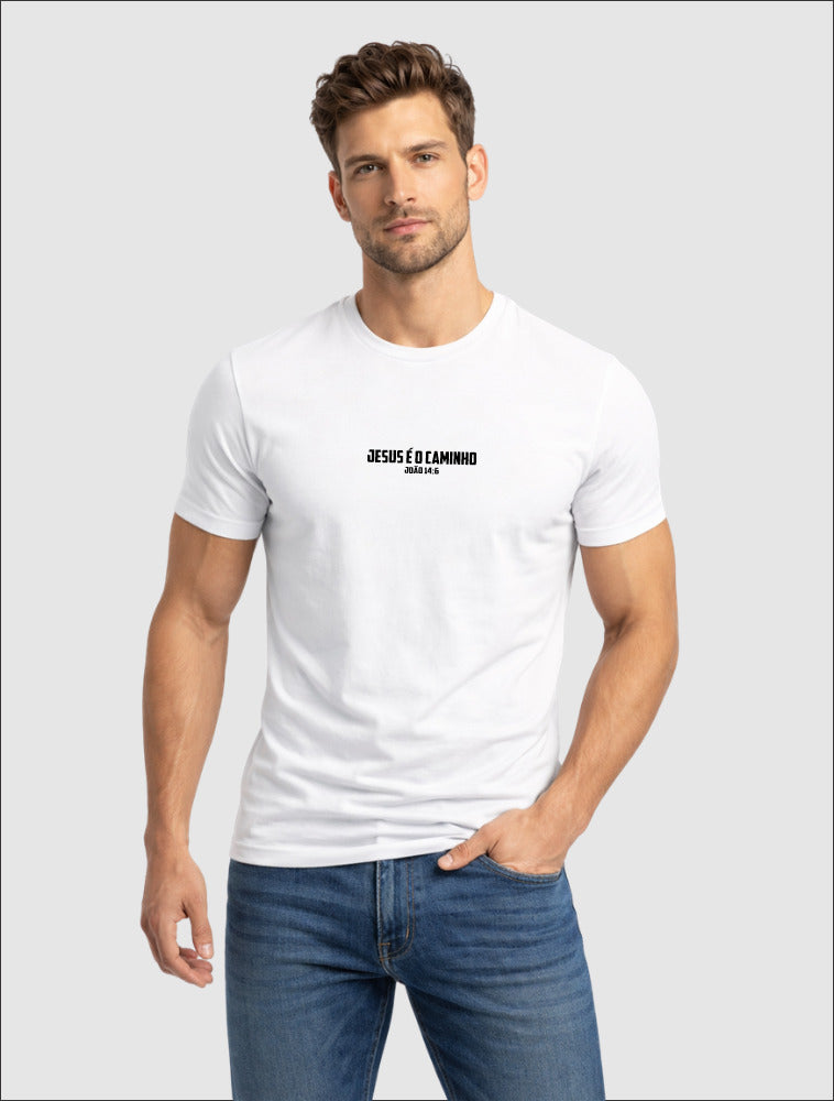 Camiseta Masculina Jesus é o Caminho
