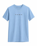 Camiseta Yhwh masculina azul bebe com estampa minimalista — Grace in Vogue