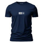 Camiseta João 3 16 masculina azul marinho com estampa minimalista — Grace in Vogue