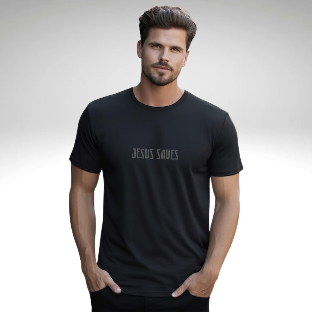 Camiseta Masculina Jesus Saves