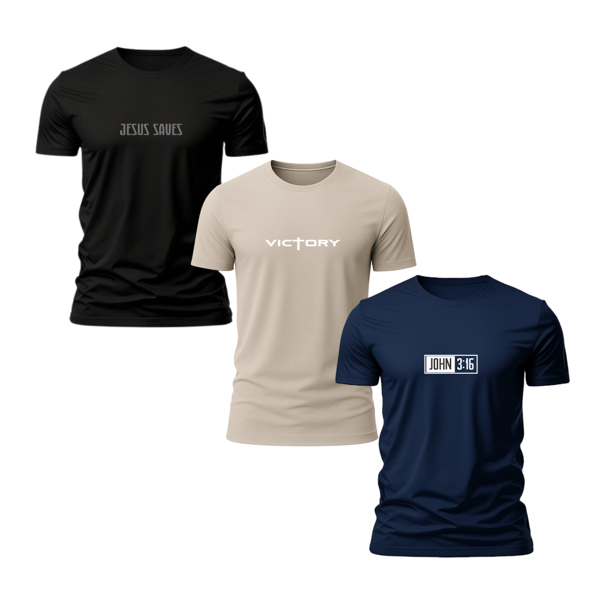 Kit 3 Camisetas Masculina Grace In Vogue