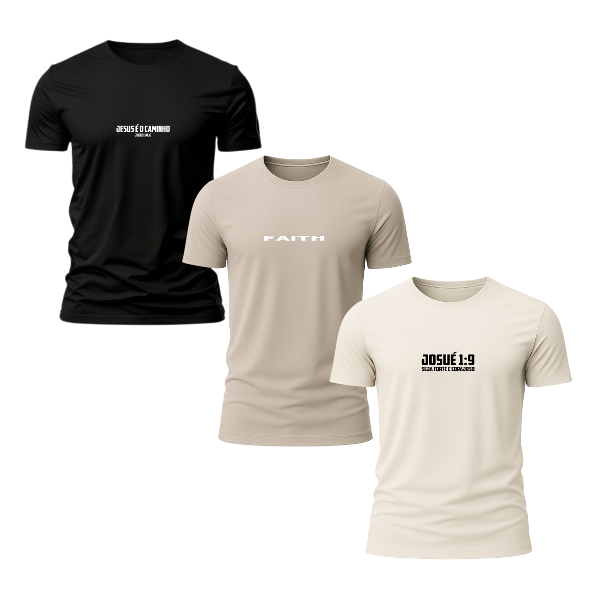 Kit 3 Camisetas Masculina Grace In Vogue