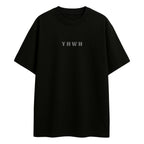 Camiseta gospel oversized masculina YHWH — modelagem ampla streetwear
