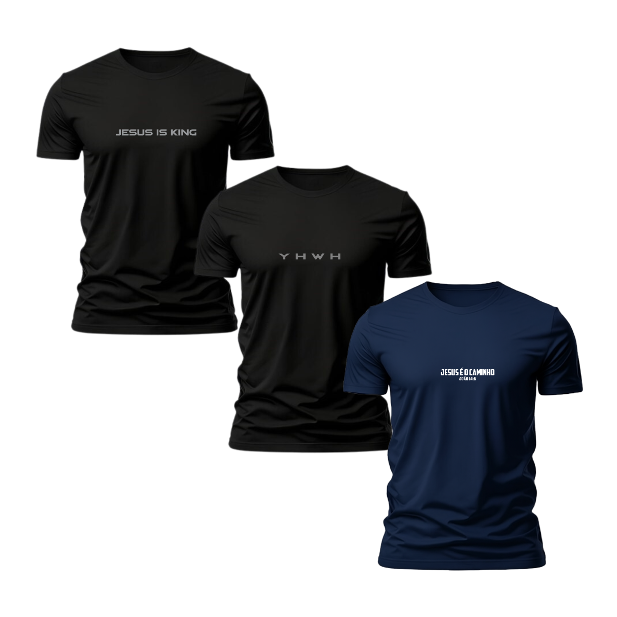 Kit 3 Camisetas Masculina Grace In Vogue